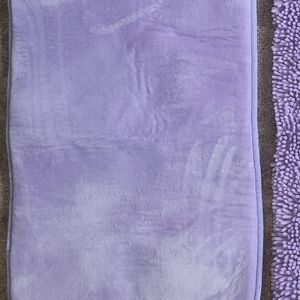 Purple memory foam rug